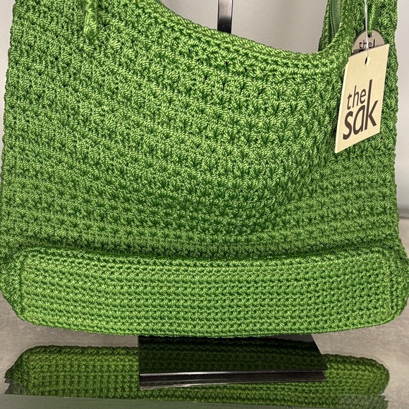 The Sak Olive Crochet Hobo Shoulder Bag NWT - Picture 5 of 11